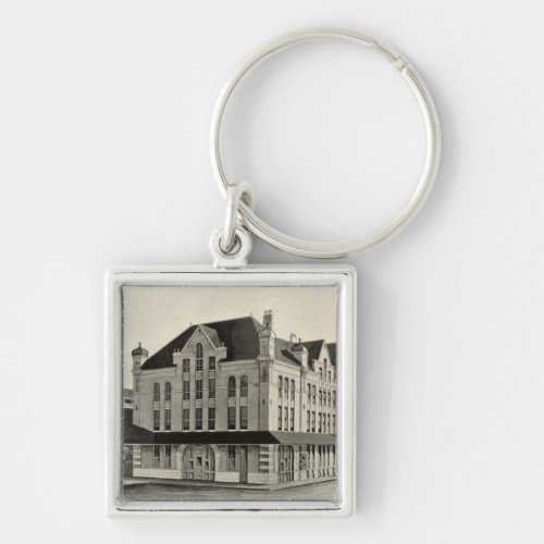 Station Concord  Montreal Railroad Concord Keychain