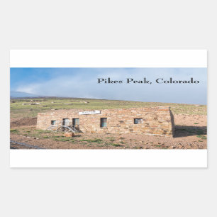 Station House at Pikes Peak Rectangular Sticker