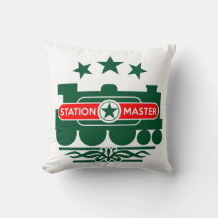 Station Master's Train Cushion