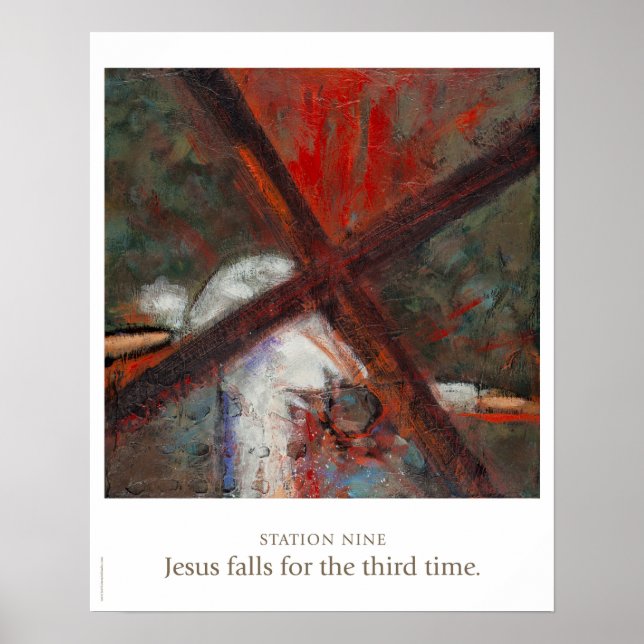 Station Nine: Jesus falls for the third time. Poster (Front)