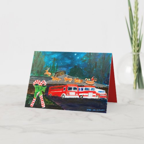 Station Seven Holiday Folded Greeting Card