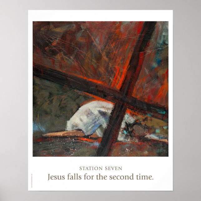 Station Seven: Jesus falls for the second time. Poster (Front)