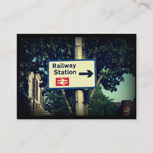 Station Sign Business Card (Front)