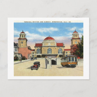 Station & Subway, Birmingham, Alabama Vintage Postcard