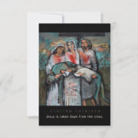 Station Thirteen, Jesus taken down, Prayer Card