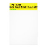 FIT FAST GYM Dublin road industrial estate  Stationery