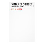 VINANDI STREET  Stationery
