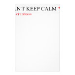 Can't keep calm  Stationery