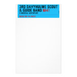3rd Davyhulme Scout & Guide Band  Stationery