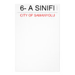 6- A SINIFI  Stationery