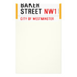 Baker Street  Stationery