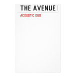 THE AVENUE  Stationery