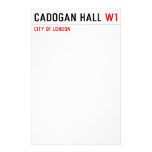 Cadogan Hall  Stationery