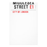 MIDDLESEX  STREET  Stationery
