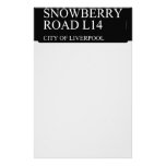 SNOWBERRY ROaD  Stationery