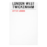 LONDON WEST TWICKENHAM   Stationery