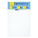 Chemistry
 Think Tac Toe  Stationery