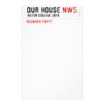 Our House  Stationery