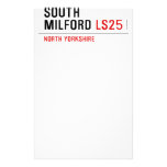 SOUTH  MiLFORD  Stationery