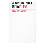 AARON HILL ROAD  Stationery