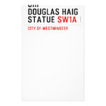 sir douglas haig statue  Stationery