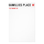 Ramillies Place  Stationery