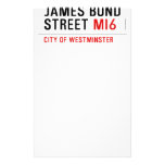 JAMES BOND STREET  Stationery