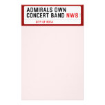 ADMIRALS OWN  CONCERT BAND  Stationery