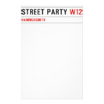 Street Party  Stationery