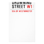 Drowning  street  Stationery