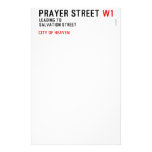 Prayer street  Stationery
