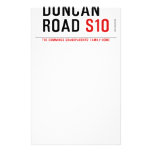duncan road  Stationery