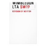 wimbledon lta  Stationery