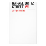 Rafael Ortiz Street  Stationery