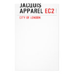 jacquis apparel  Stationery