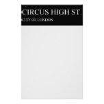 Circus High St.  Stationery