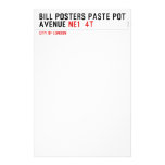 Bill posters paste pot  Avenue  Stationery