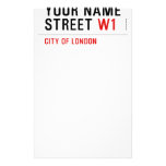 Your Name Street  Stationery
