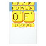 Death
 And
 Life
 power
 Of
 tongue  Stationery
