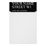 Your Name Street  Stationery