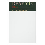 deaf  Stationery