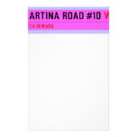 Martina Road #10  Stationery