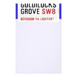 GOLDILOCKS GROVE  Stationery