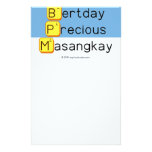Eppy 
 Bertday
 Precious
 Masangkay  Stationery