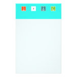 A b c d e f  g h I j k l m n o p q are s t
 you v with x y z  Stationery