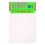 lyricas Street  Stationery