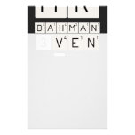 MR
 BAHMAN
 3VEN  Stationery