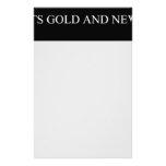 keep the streets gold and never let go       Stationery