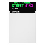 Your Name Street  Stationery