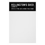 Kellington's shed  Stationery